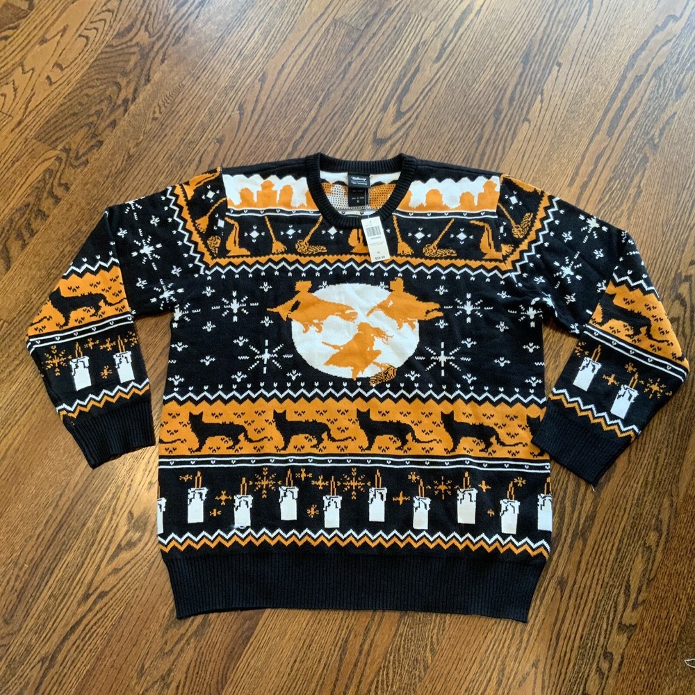 NEW Hokus Pokus Sweater Halloween Our Universe Disney Box Lunch Sz XL NWT